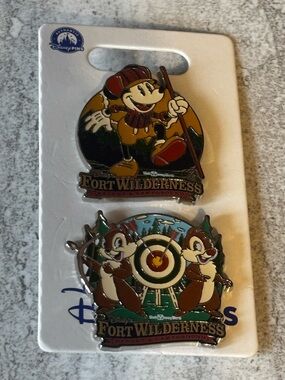 Disney Parks 2025 Fort Wilderness Resort & Campgrounds Pins Mickey Chip & Dale